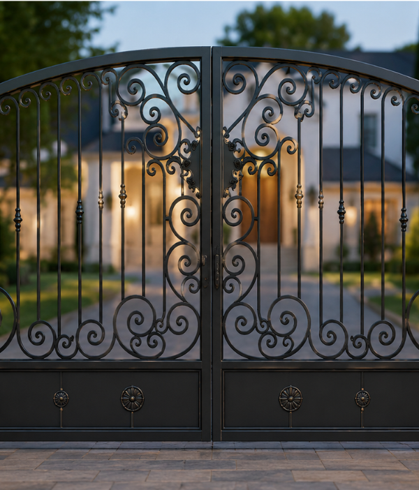 Black Stainless Steel,Mild Steel Main Grill Gate (2)